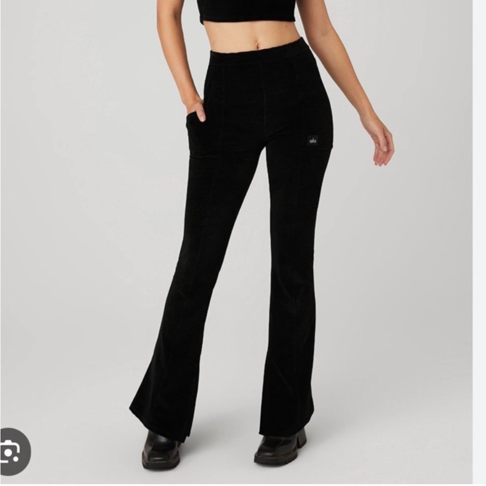 Alo winter break micro corduroy flare pants